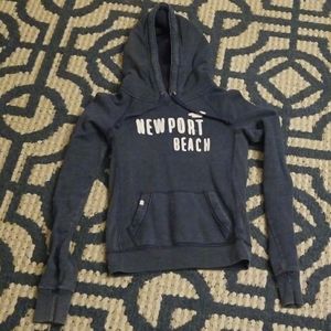 Dark blue Hollister hoodie